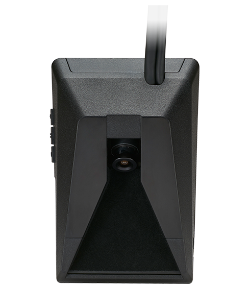 MOVON MDAS-9 on the top side shows the lens and the location of its cable